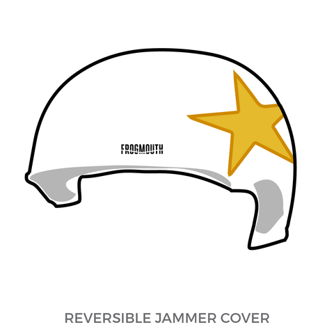 Boulder County Roller Derby: Jammer Helmet Cover (White)