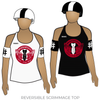 Bradentucky Bombers Roller Derby: Reversible Scrimmage Jersey (White Ash / Black Ash)