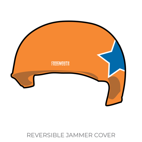 Burning River Roller Derby: 2019 Jammer Helmet Cover (Orange)