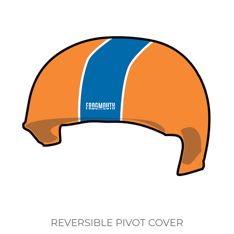 Burning River Roller Derby: 2019 Pivot Helmet Cover (Orange)