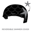 Buxmont Roller Derby Dolls Sirens: Two pairs of 1-Color Reversible Helmet Covers