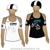 COMO Roller Derby: Reversible Scrimmage Jersey (White Ash / Black Ash)