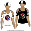 Cajun Rollergirls: Reversible Scrimmage Jersey (White Ash / Black Ash)