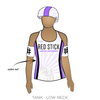 Red Stick Roller Derby Capital Defenders: 2019 Uniform Jersey (White)