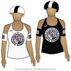 Red Stick Roller Derby Capital Defenders: Reversible Scrimmage Jersey (White Ash / Black Ash)