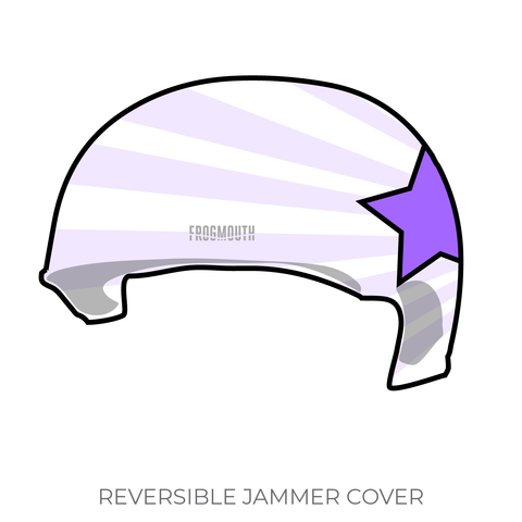 Red Stick Roller Derby Capital Defenders: 2019 Jammer Helmet Cover (White)
