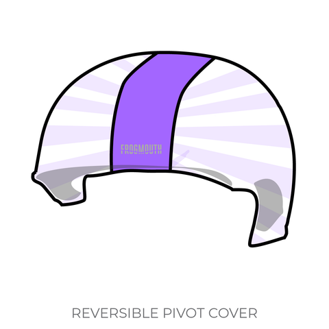 Red Stick Roller Derby Capital Defenders: 2019 Pivot Helmet Cover (White)