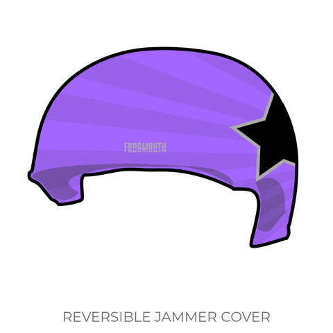 Red Stick Roller Derby Capital Defenders: 2019 Jammer Helmet Cover (Purple)