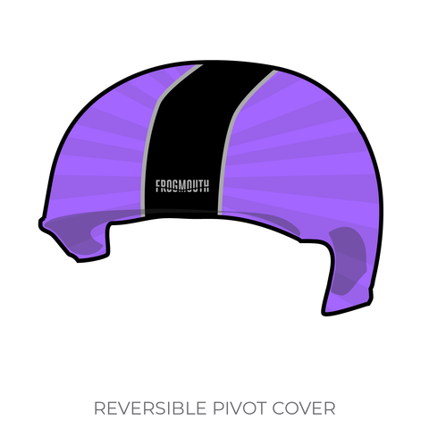 Red Stick Roller Derby Capital Defenders: 2019 Pivot Helmet Cover (Purple)