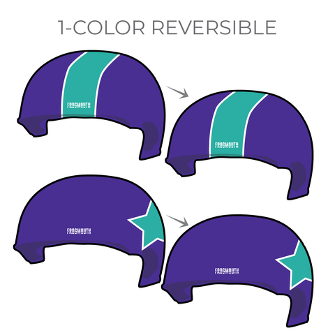 Roller Derby Quebec Casse Gueules: 2018 Pivot Helmet Cover (Purple)