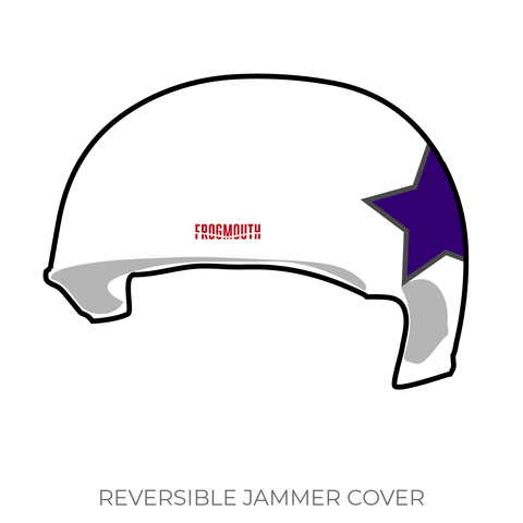 Borderland Roller Derby Las Catrinas: 2019 Jammer Helmet Cover (White)