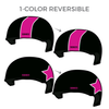 Rollergirls of Central Kentucky: Two Pairs of 1-Color Reversible Helmet Covers