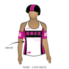 Rollergirls of Central Kentucky: Reversible Uniform Jersey (BlackR/WhiteR)
