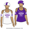 Charlotte Roller Derby: Reversible Scrimmage Jersey (White Ash / Purple Ash)
