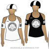 Cheshire Hellcats Roller Derby: Reversible Scrimmage Jersey (White Ash / Black Ash)