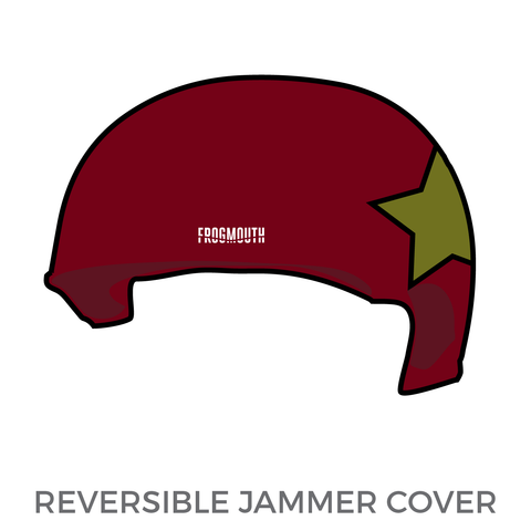 Clarksville Roller Derby: 2018 Jammer Helmet Cover (Maroon)