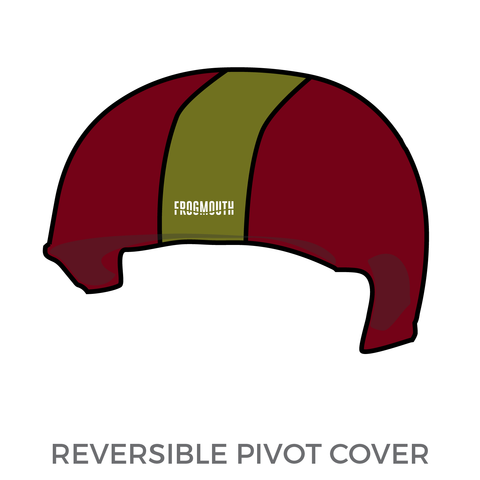 Clarksville Roller Derby: 2018 Pivot Helmet Cover (Maroon)