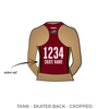 Clarksville Roller Derby: 2018 Uniform Jersey (Maroon)