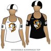 Gillette Roller Derby Coal Miners Daughters: Reversible Scrimmage Jersey (White Ash / Black Ash)