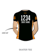 Gillette Roller Derby Coal Miners Daughters: Reversible Uniform Jersey (OrangeR/BlackR)
