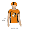 Gillette Roller Derby Coal Miners Daughters: Reversible Uniform Jersey (OrangeR/BlackR)