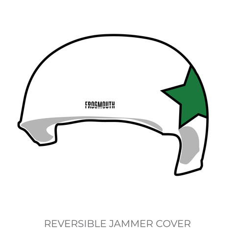 Coeur d'Alene Roller Derby: 2018 Jammer Helmet Cover (White)