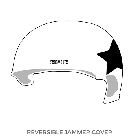 Connecticut Roller Derby League Uniform Collection: Jammer Helmet Cover (White)
