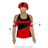 Conroe Roller Derby Cutthroats: Reversible Uniform Jersey (RedR/BlackR)