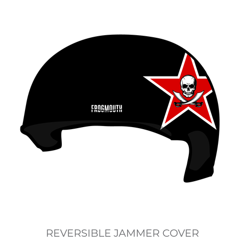 Conroe Roller Derby Cutthroats: Jammer Helmet Cover (Black)