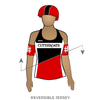 Conroe Roller Derby B Team: Reversible Uniform Jersey (BlackR/RedR)
