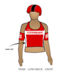 Conroe Roller Derby B Team : Uniform Jersey (Red)