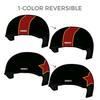 Pirate Bay Roller Derby Cutthroat Krewe: Two Pairs of 1-Color Reversible Helmet Covers