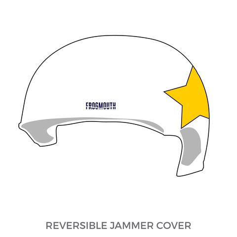 Connecticut Roller Derby Cutthroats: Jammer Helmet Cover (White)