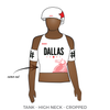 Dallas Derby Devils: Reversible Uniform Jersey (WhiteR/BlackR)