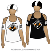 Deadly Rival Roller Derby: Reversible Scrimmage Jersey (White Ash / Black Ash)