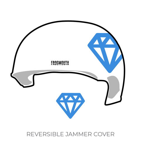 Gotham Roller Derby Diamond District: 2019 Jammer Helmet Cover (White)