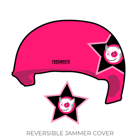 Queen City Roller Derby Devil Dollies: Jammer Helmet Cover (Pink)