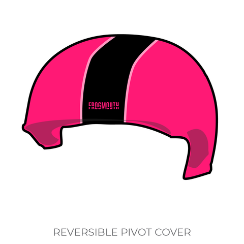 Queen City Roller Girls Devil Dollies: 2018 Pivot Helmet Cover (Pink)