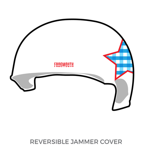 Kansas City Roller Warriors Dreadnought Dorothys: 2019 Jammer Helmet Cover (White)