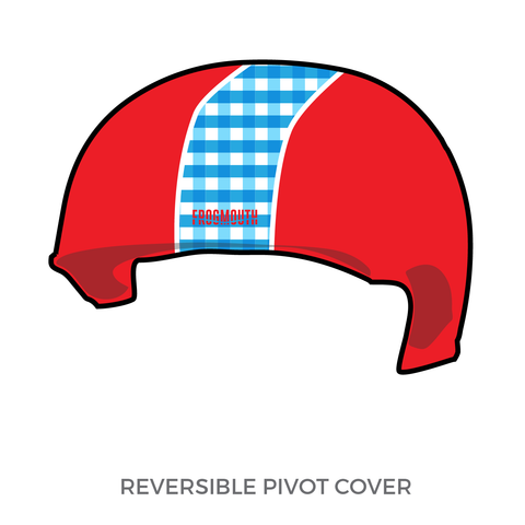 Kansas City Roller Warriors Dreadnought Dorothys: 2019 Pivot Helmet Cover (Red)