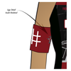 Dub City Roller Derby: Reversible Armbands (Maroon/Black)