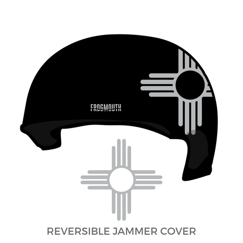 Duke City Roller Derby Marionettes: 2018 Jammer Helmet Cover (Black)