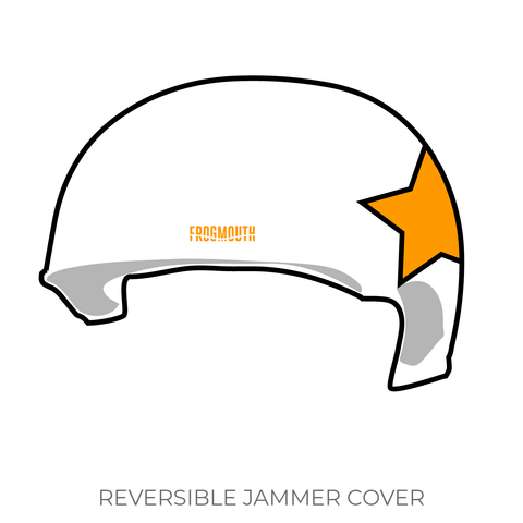 Durham Region Roller Derby Atom Smashers: Jammer Helmet Cover (White)