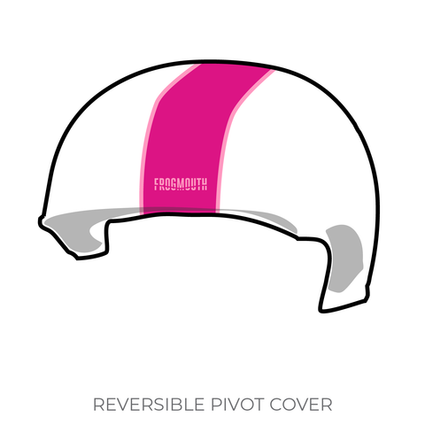 Jacksonville Roller Derby Duval Derby Dames: 2019 Pivot Helmet Cover (White)
