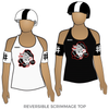 Echo City Knockouts Roller Derby: Reversible Scrimmage Jersey (White Ash / Black Ash)