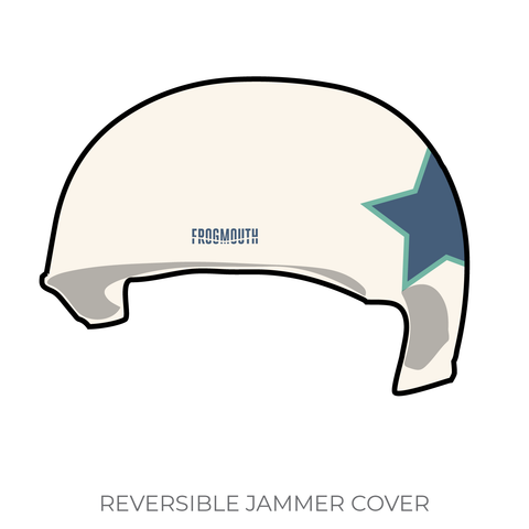 Humbolt Roller Derby Eel River Rollers: 2019 Jammer Helmet Cover (White)