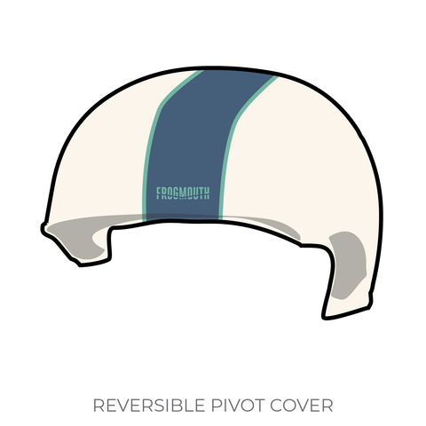 Humbolt Roller Derby Eel River Rollers: 2019 Pivot Helmet Cover (White)