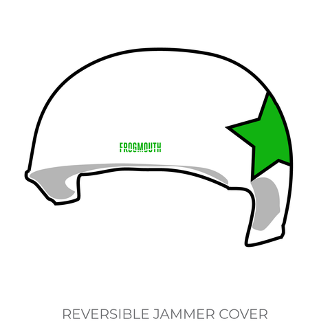 Emerald City Roller Derby: Jammer Helmet Cover (White)