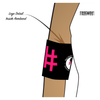 Red Stick Roller Derby Spanish Town Flamingos: Reversible Armbands