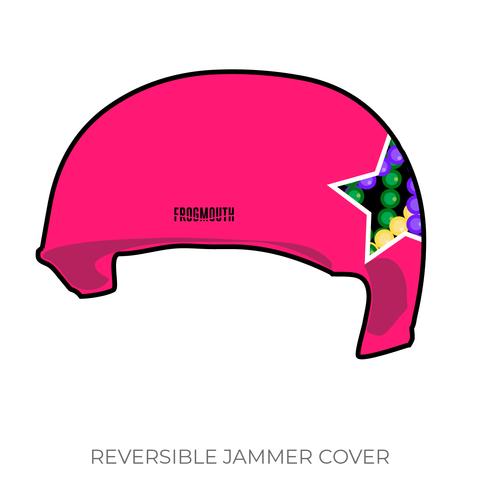 Red Stick Roller Derby Spanish Town Flamingos: 2018 Jammer Helmet Cover (Pink)